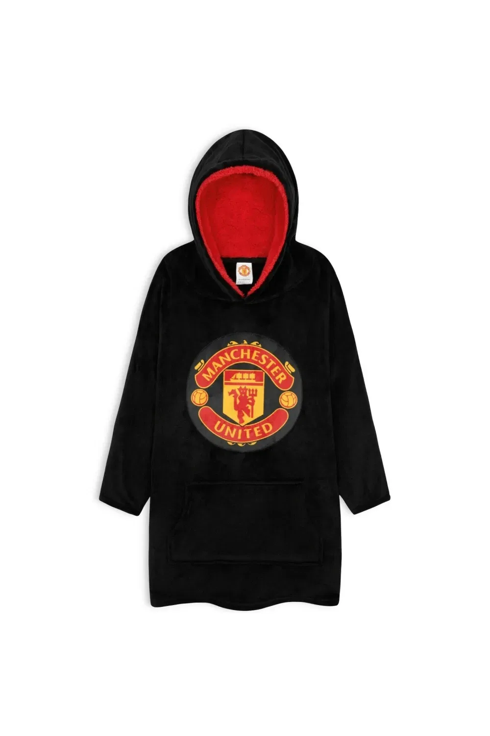 Пончо оверсайз Manchester United Fc, черный — фото 2