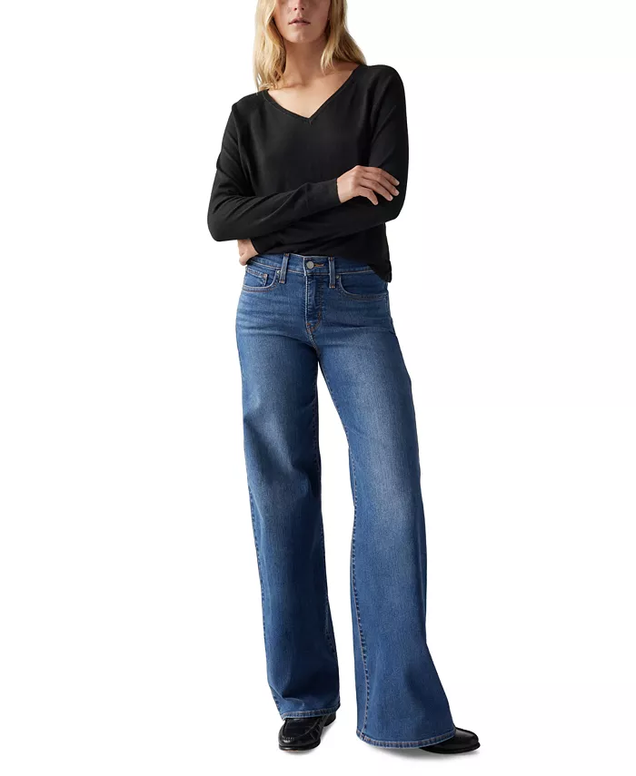 

Женские джинсы 318 Shaping Stellar-Stretch с широкими штанинами Levi's, синий