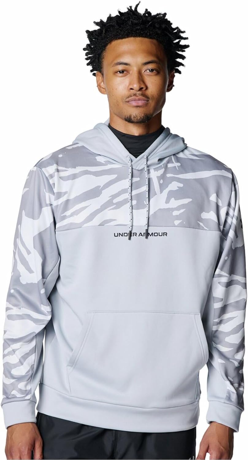 

Флисовая тренировочная куртка Under Armour, мужская флисовая толстовка UA Armour, серый