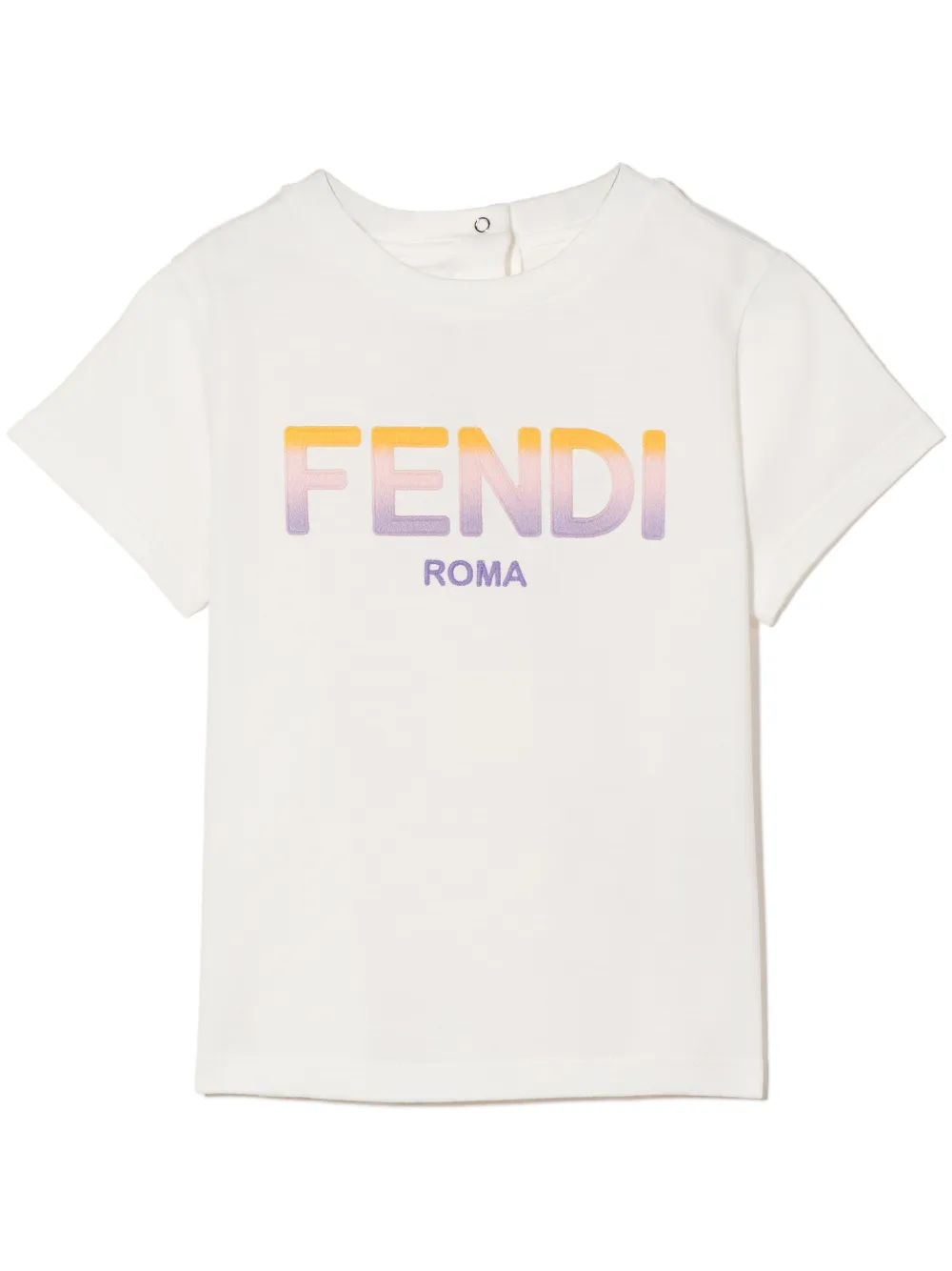 

Футболка с логотипом FENDI KIDS, белый