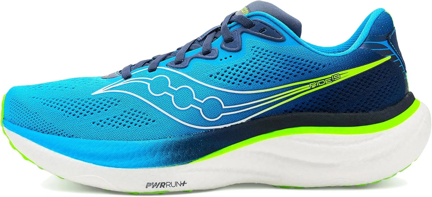 Мужские кроссовки Saucony Ride 19, Cobalt Slime — фото 4