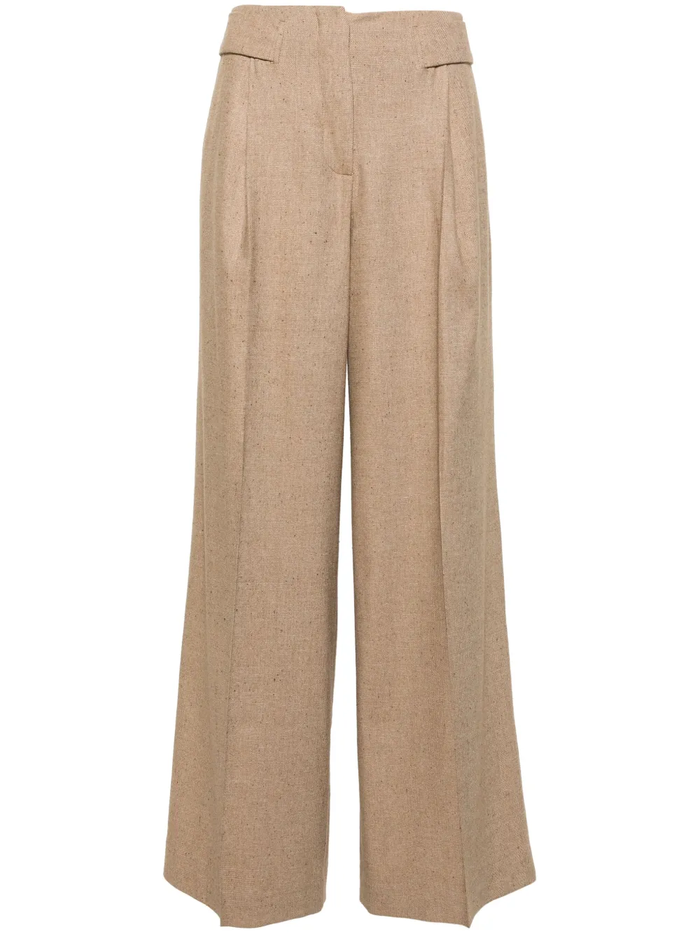 

Фактурные брюки широкого кроя REMAIN, нейтральный