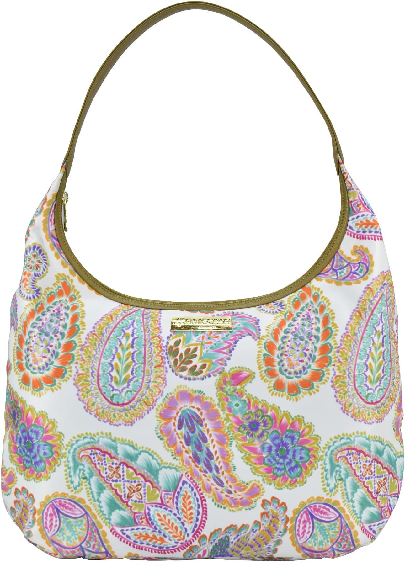 

Сумка Anuschka Large Sling Hobo Printed Fabric 12010, цвет Boho Paisley