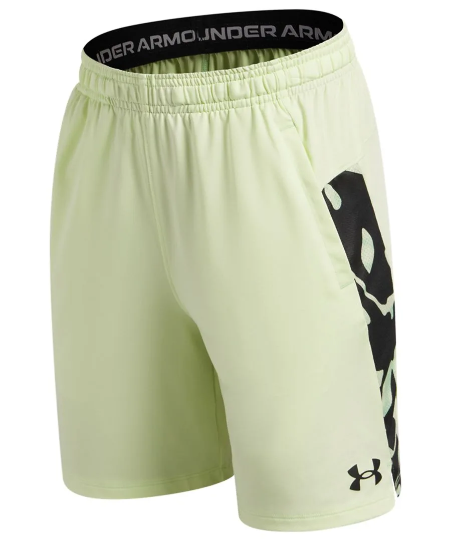 Детские шорты Tech Vent с эластичным поясом, размер 6-20 Under Armour, Lime — фото 3