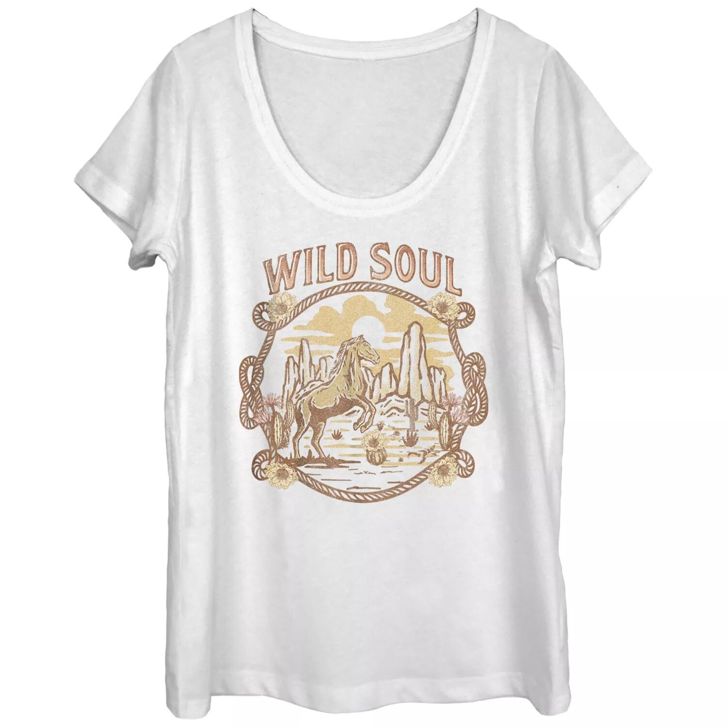 

Детская футболка Wild Soul с изображением лошади и пейзажем Licensed Character