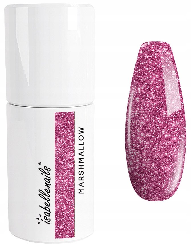 

ГИБРИДНЫЙ ЛАК ДЛЯ НОГТЕЙ 379 MARSHMALLOW ISABELLENAILS PINK GLITTER