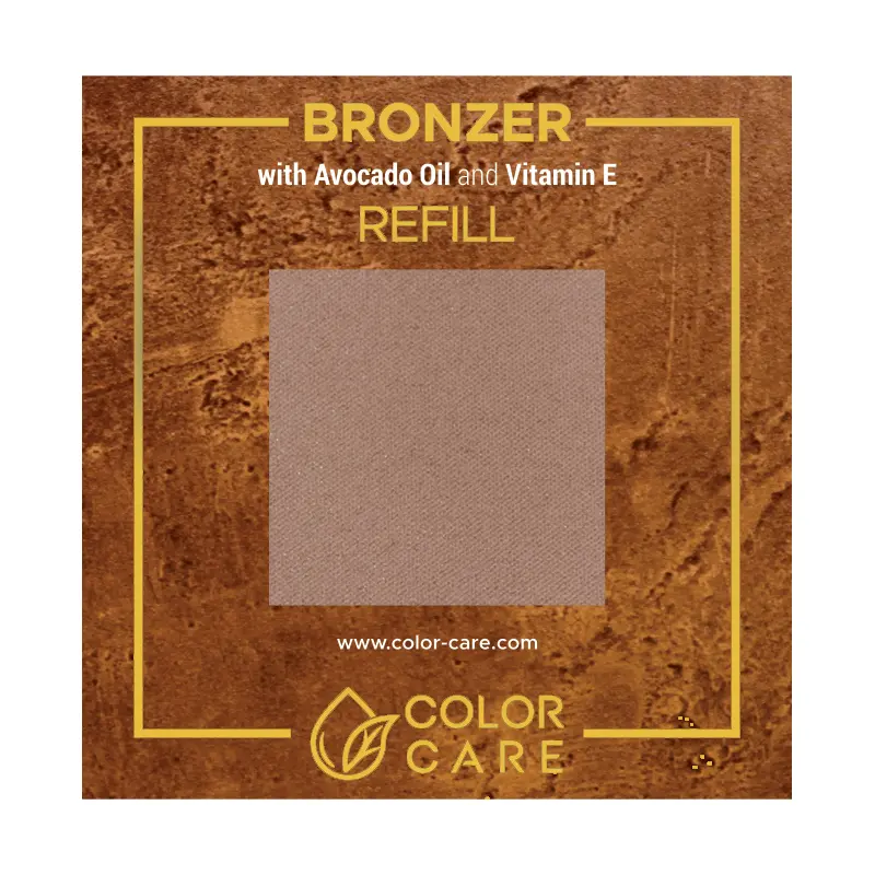 

Матовый веганский бронзатор - сменный блок - Color Care Intense, 8 гр