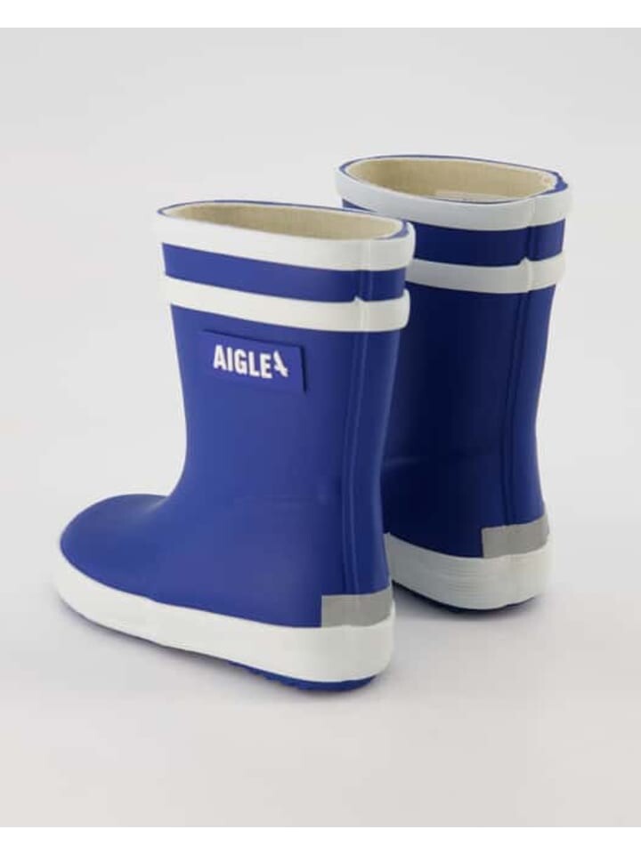 Женские резиновые сапоги Aigle с логотипом, синий — фото 3