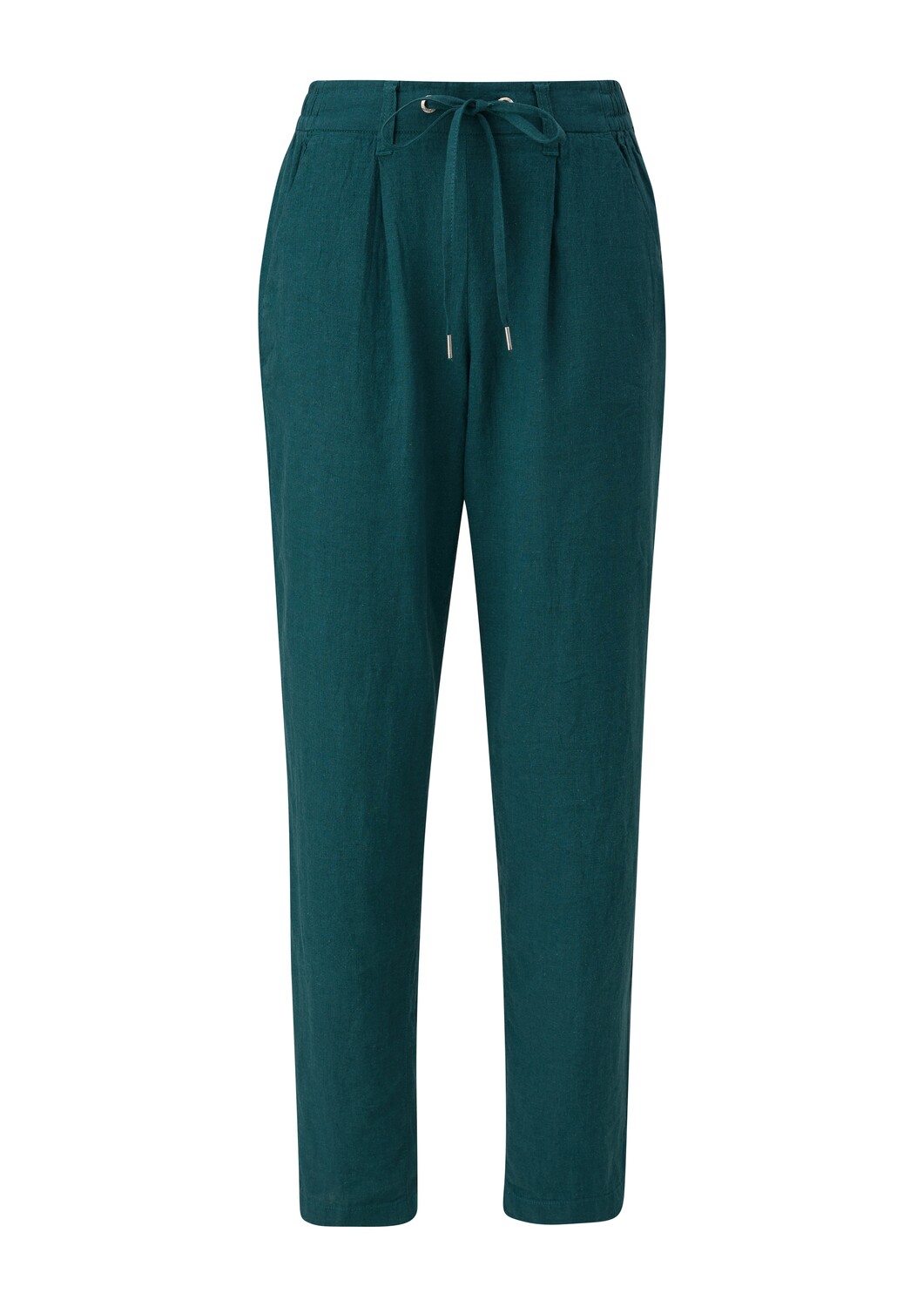 

QS Брюки со складками спереди в цвете Petrol