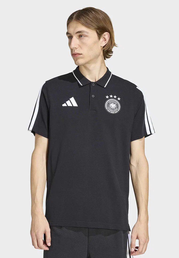 Поло мужское, DNA, Germany Adidas, черный