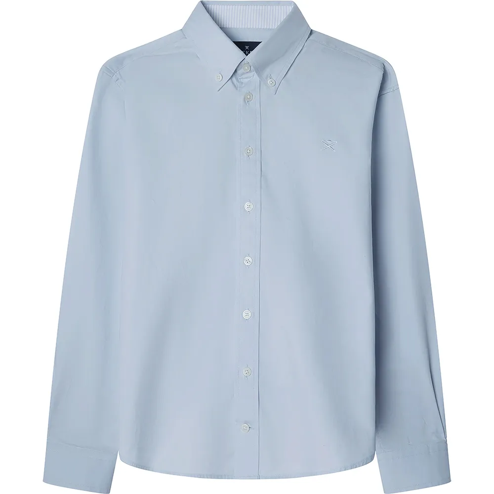 

Рубашка Hackett ESS Washed Oxford, синий