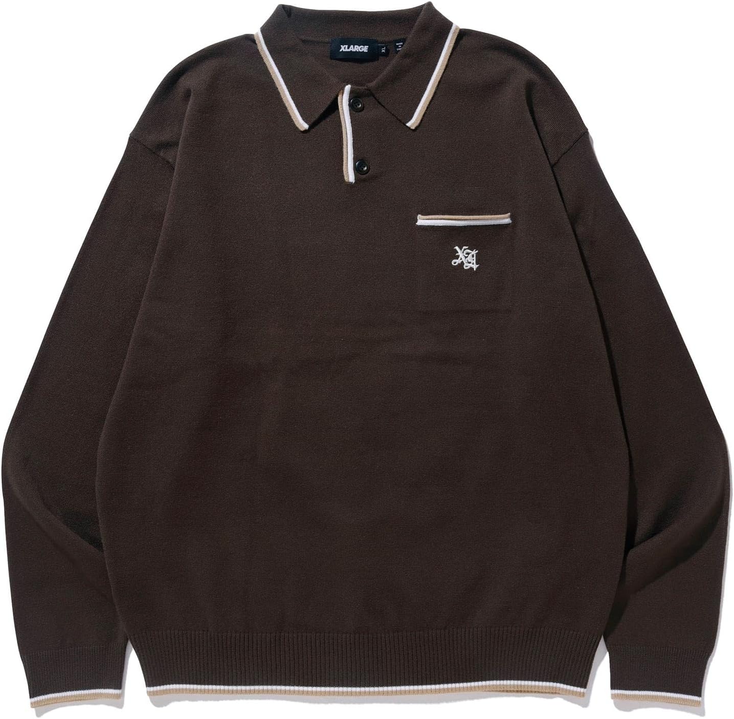 

Мужская трикотажная рубашка-поло в старинном английском стиле Xlarge, коричневый