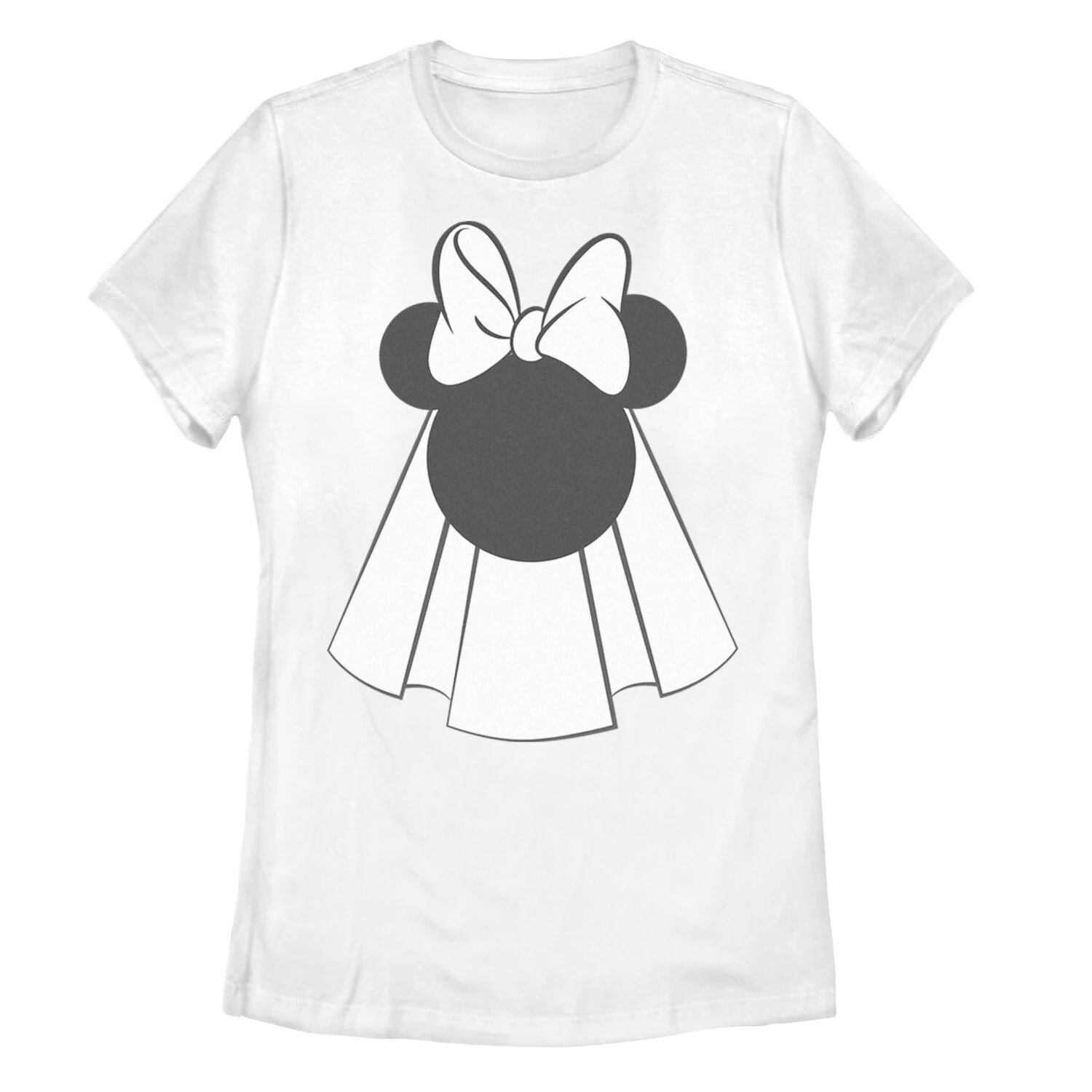 

Детская футболка Disney's Bride Veil Minnie Ears Licensed Character, белый
