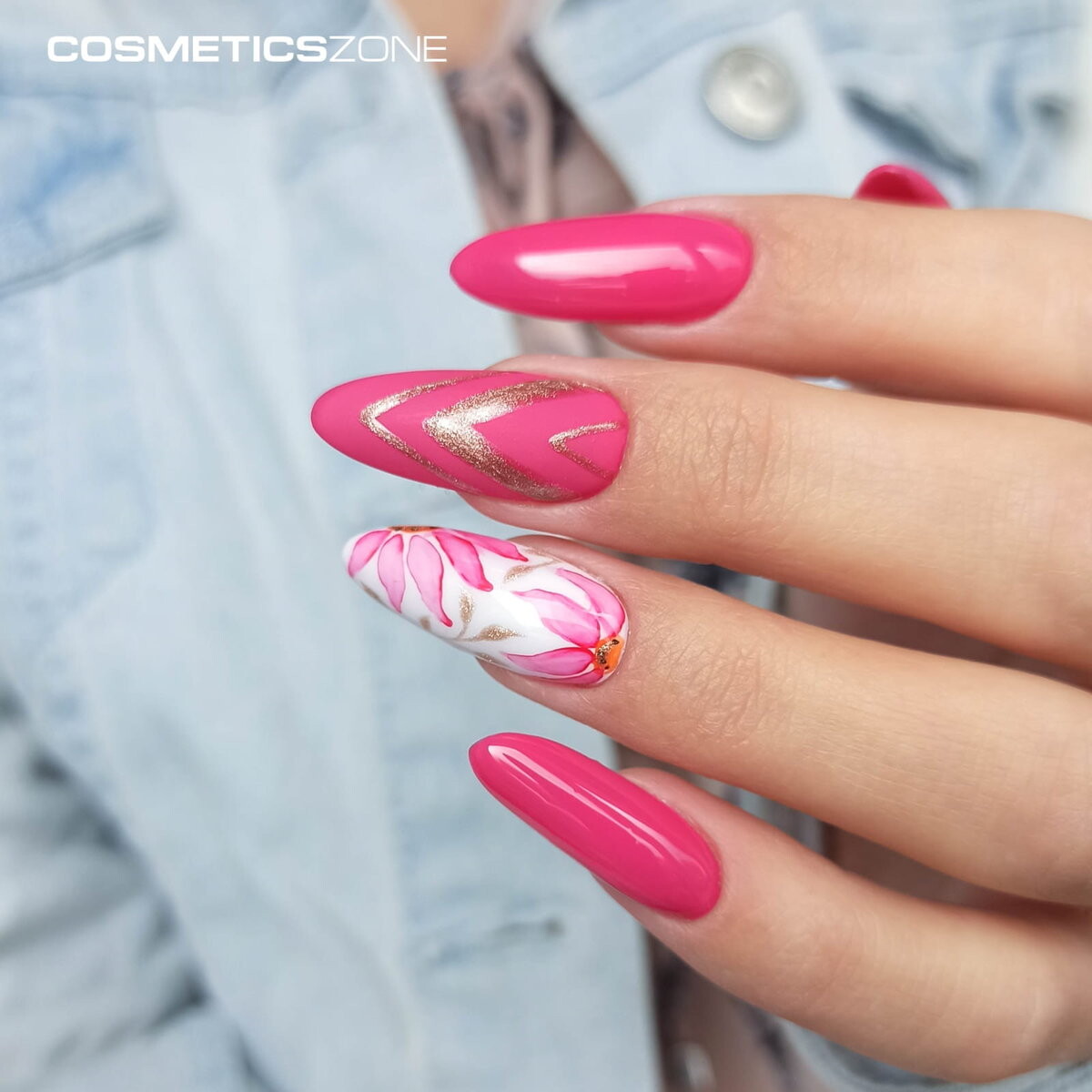 Cosmetics Zone, Гипоаллергенный гибридный лак для ногтей розовый - 117, 7 мл — фото 2