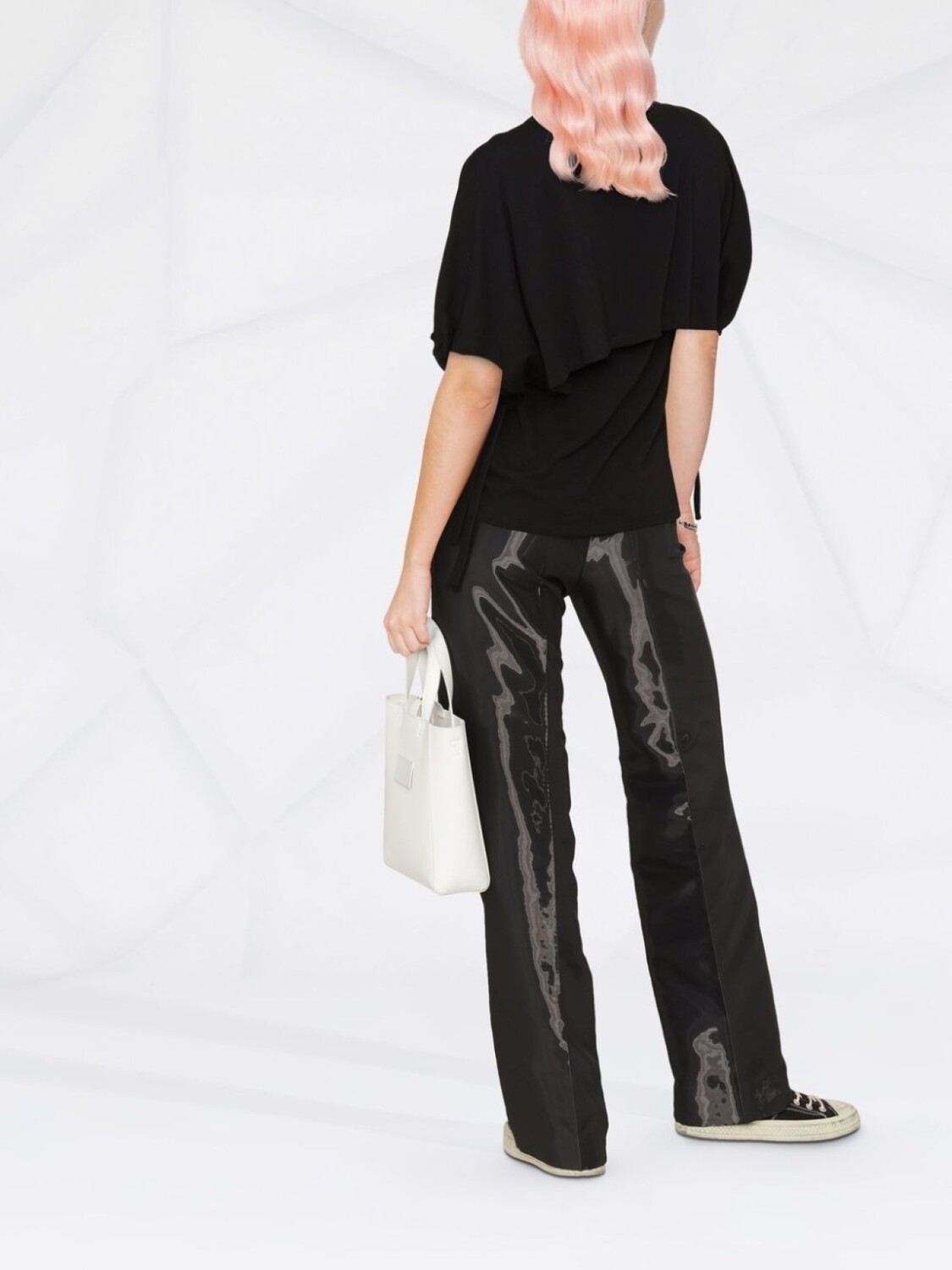 Футболка Yohji Yamamoto Puff Sleeve, черный — фото 3