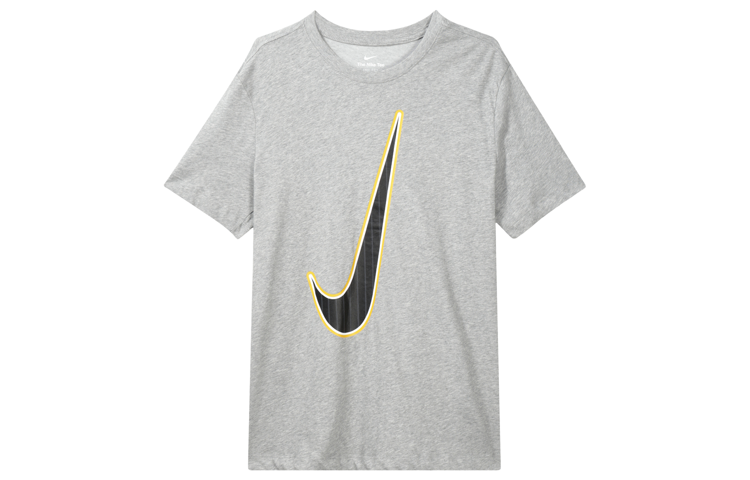 Футболка мужская тонированная тёмно-серая Nike — фото 2