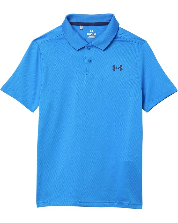 Поло Under Armour Kids Matchplay Golf Polo (Big Kid), Blue Atlantis/Midnight Navy