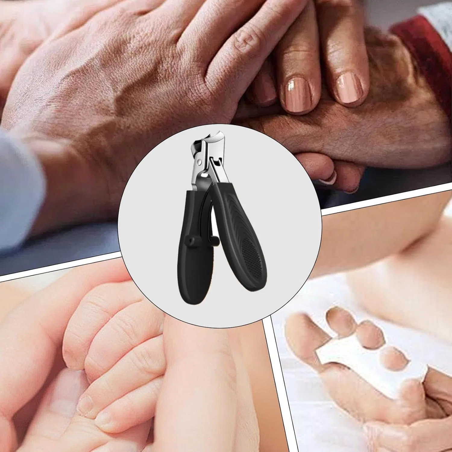 Скошенные кусачки для ногтей с защитой от брызг Generic — фото 4