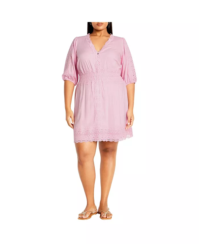 

Платье Belle Plus Size CITY CHIC, фиолетовый