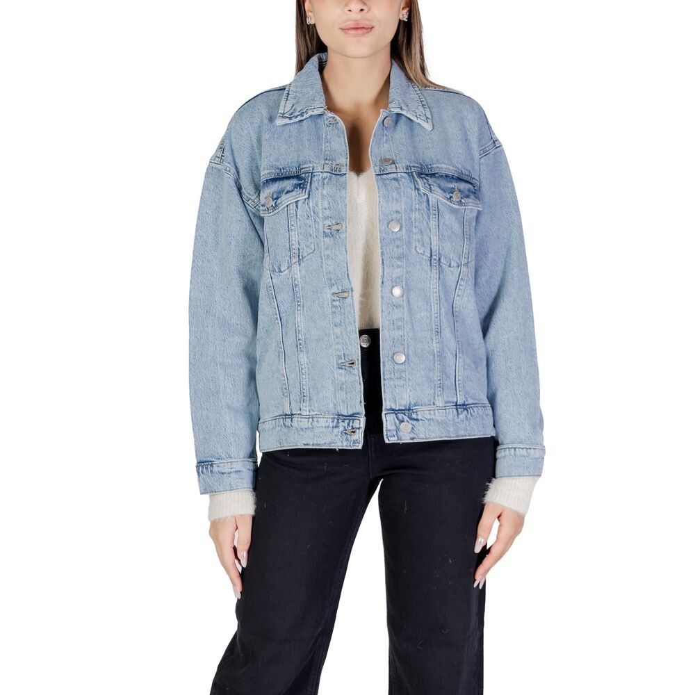 

Куртка и пальто из светло-голубого хлопка Vero Moda