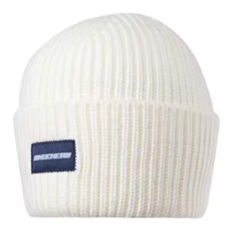 

Унисекс белая акриловая шапка Skechers