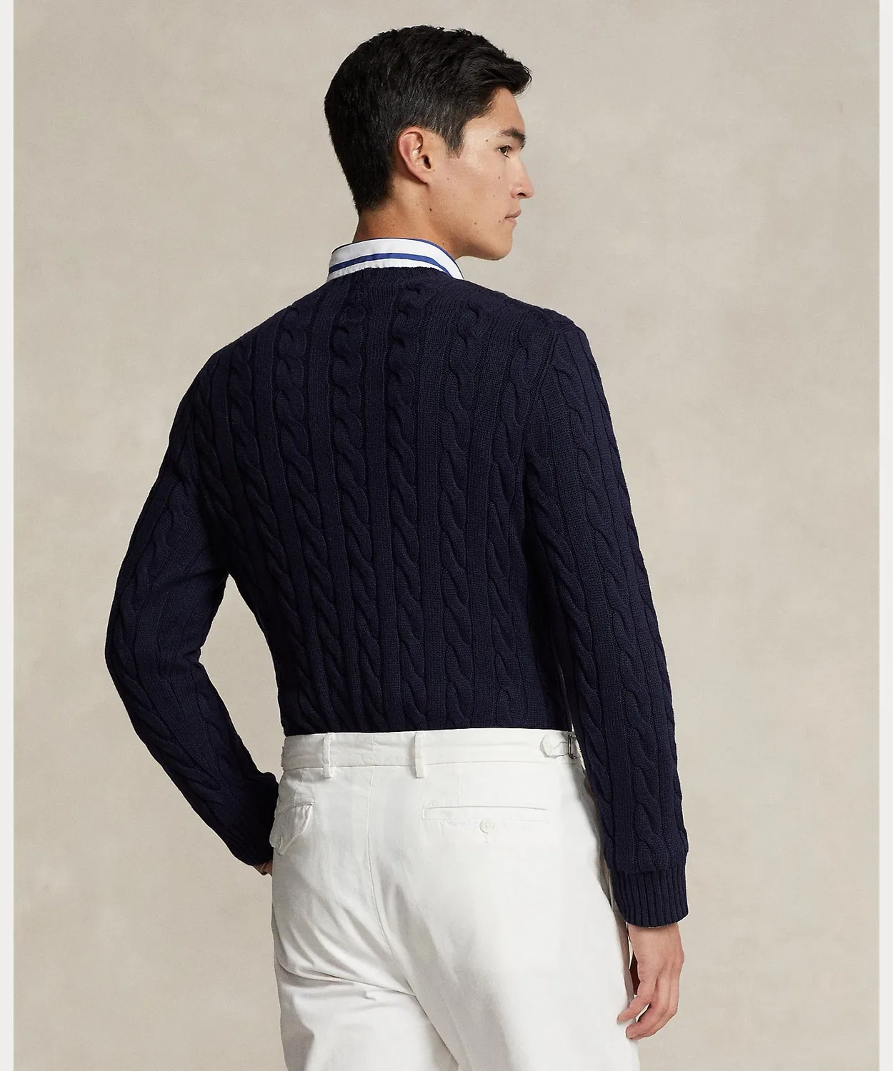 Свитер из хлопка с косами Polo Ralph Lauren — фото 4