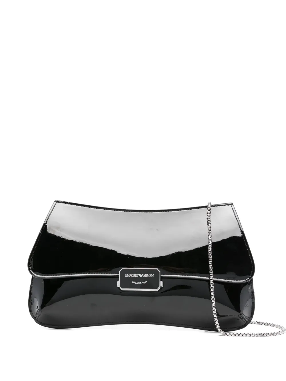 

Лакированная сумка EMPORIO ARMANI, черный