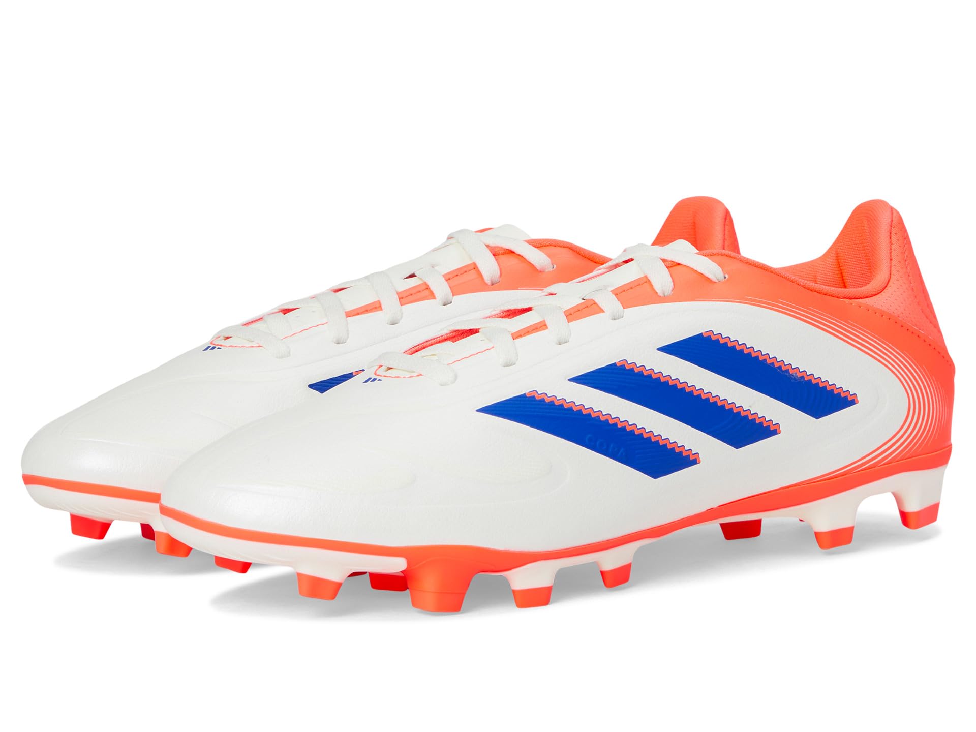 

Кроссовки Unisex adidas Copa Club Pure 3 Firm/Multi Ground Soccer Cleats, цвет Off White/Lucid Blue/Signal Coral
