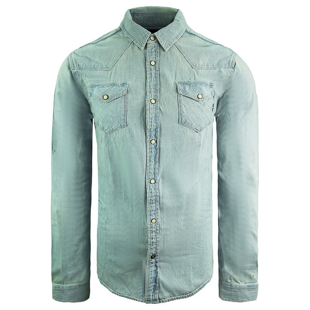 

Мужская джинсовая рубашка стандартного кроя Scotch & Soda, синий