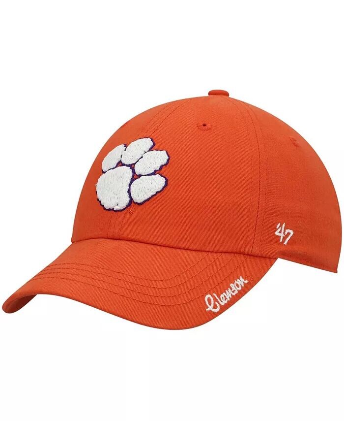

Женская оранжевая кепка Clemson Tigers Miata Clean Up с логотипом и регулируемой головкой '47 Brand