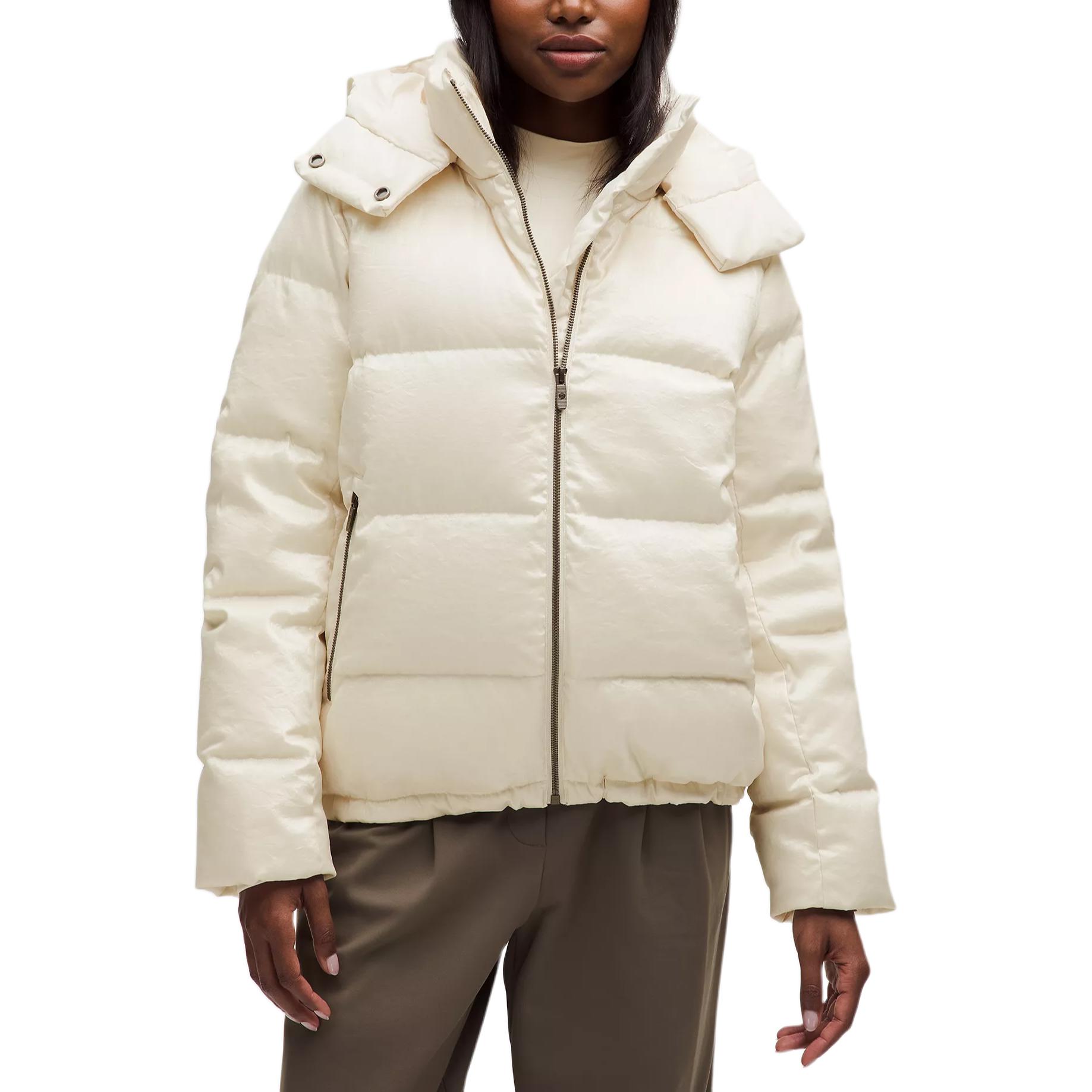 

Пуховая куртка Wunder Puff Series для женщин Lululemon, светлый айвори белый/ltiv