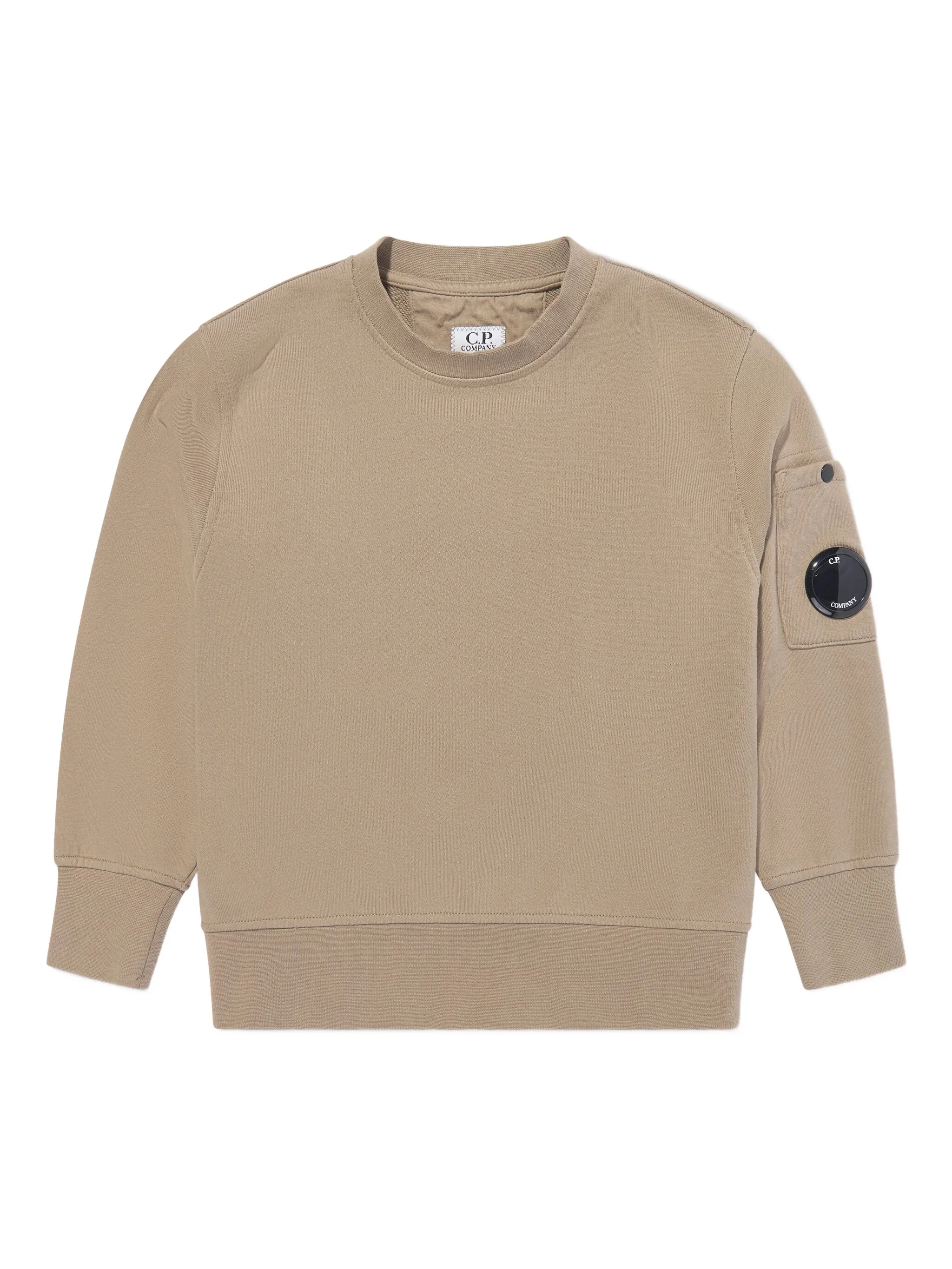 

Толстовка с декором Lens C.P. Company Kids, бежевый