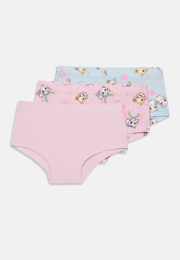 Хипстерские милые трусы в упаковке из 3 штук Lindex, Dusty Pink