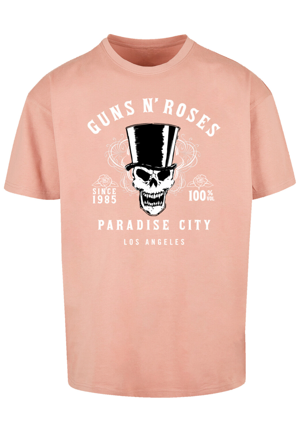 

Футболка F4NT4STIC Guns 'n' Roses Whiskey Label Rock Band, цвет amber