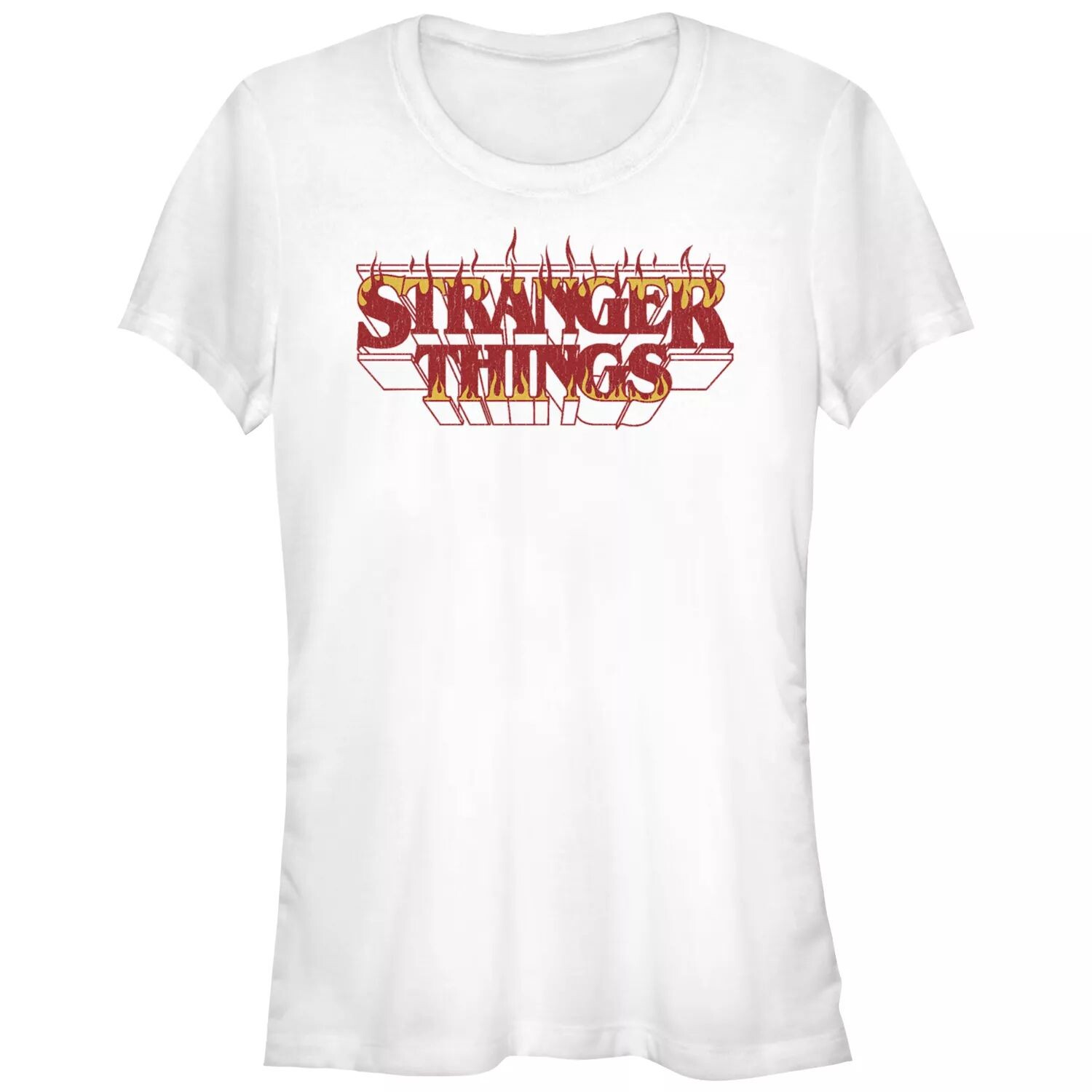 

Футболка с приталенным графическим логотипом и логотипом Fire Stranger Things для юниоров Licensed Character
