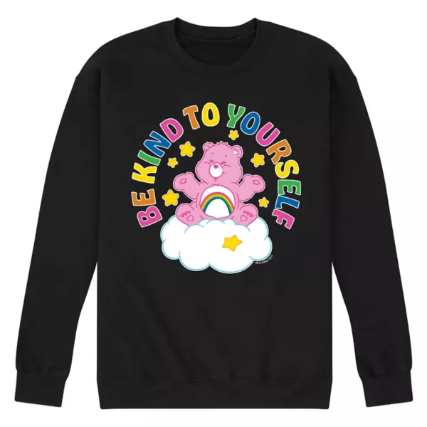 

Мужская флисовая толстовка Care Bears с надписью «Будь добр к себе» Licensed Character, черный