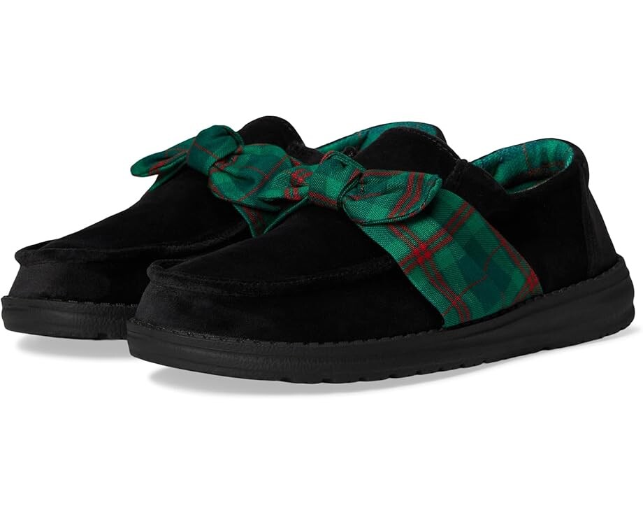 

Лоферы Hey Dude Wendy Bow Tartan Plaid, цвет Black Plaid