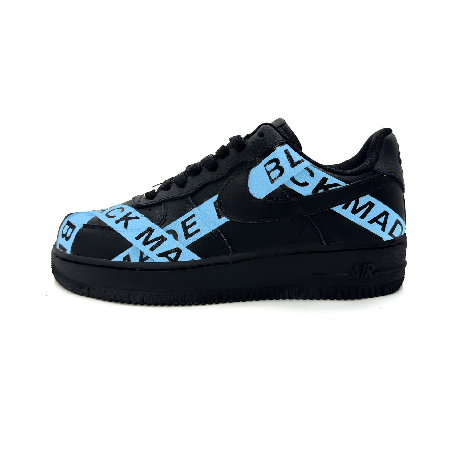 

Кроссовки Nike Air Force 1 Skateboarding Shoes Unisex Low-top Black/Blue, черный