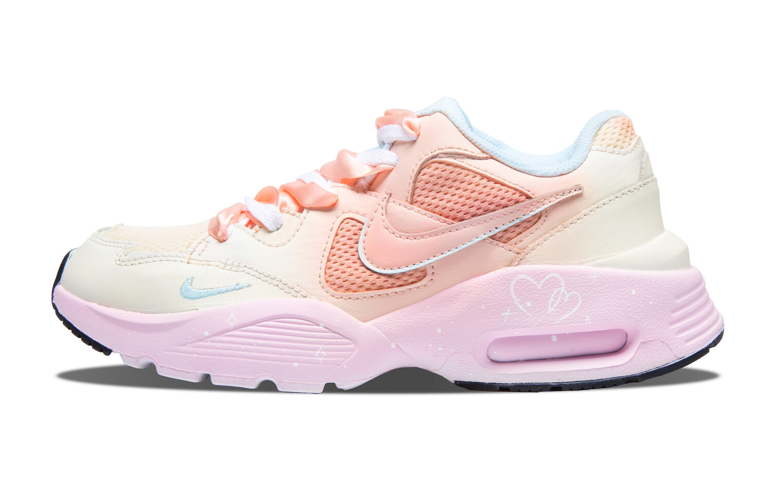 

Кроссовки Air Max Fusion женские с низким верхом розового/бежевого цвета Nike