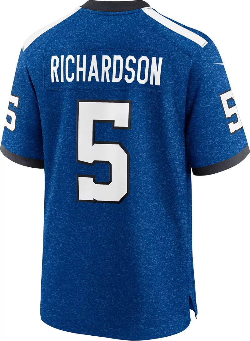 Мужская футболка Nike Indianapolis Colts Anthony Richardson #5 Alternate Royal Game — фото 3