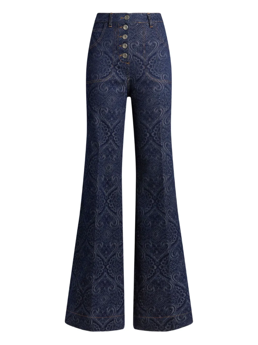 

Джинсы с узором пейсли ETRO, синий