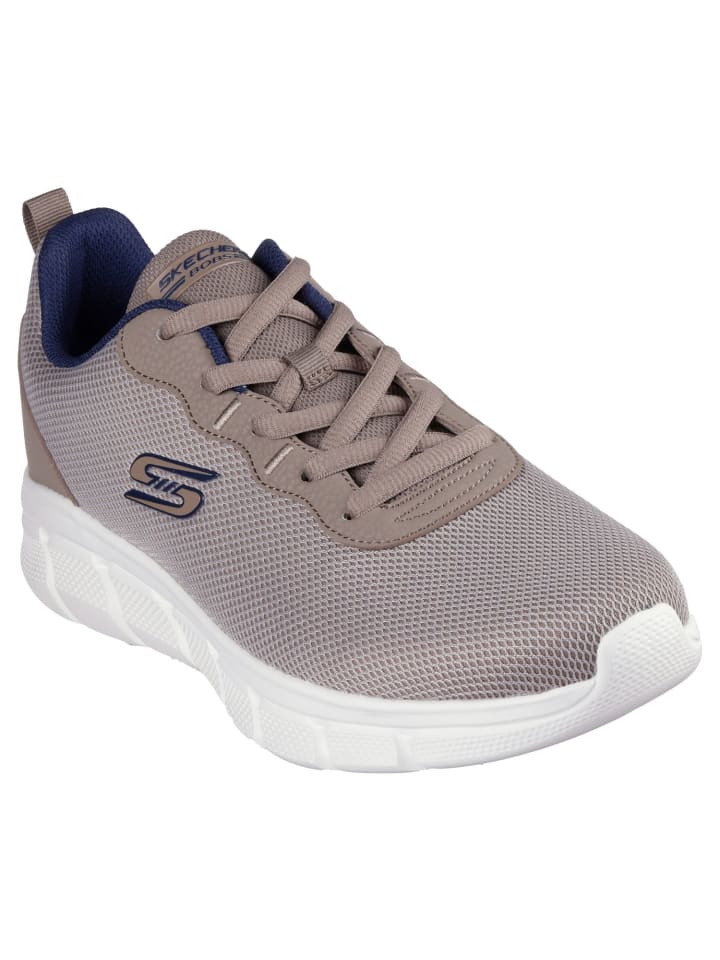 

Кроссовки на шнуровке BOBS B FLEX Skechers, серо-коричневый