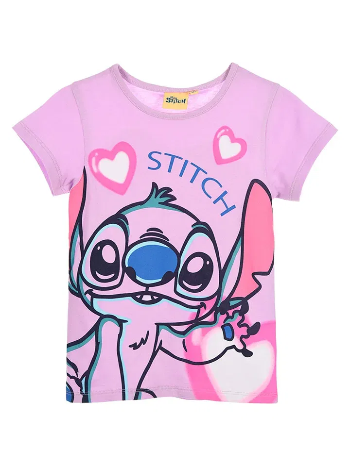 Футболка с графическим принтом, Lilo & Stitch, розовый