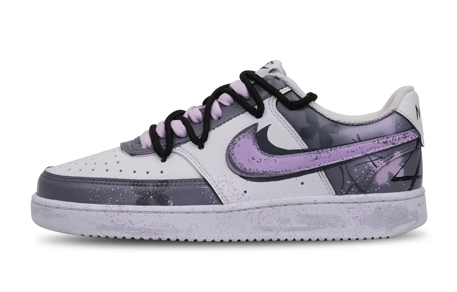 

Кроссовки Nike Court Vision 1 Skateboarding Shoes Women's Low-top Gray/Purple, фиолетовый