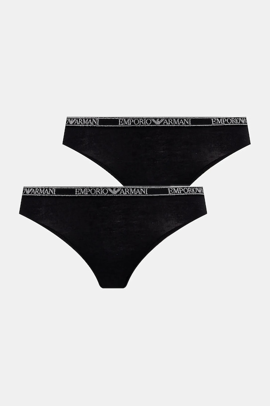 

Две пары стрингов Emporio Armani Underwear, черный