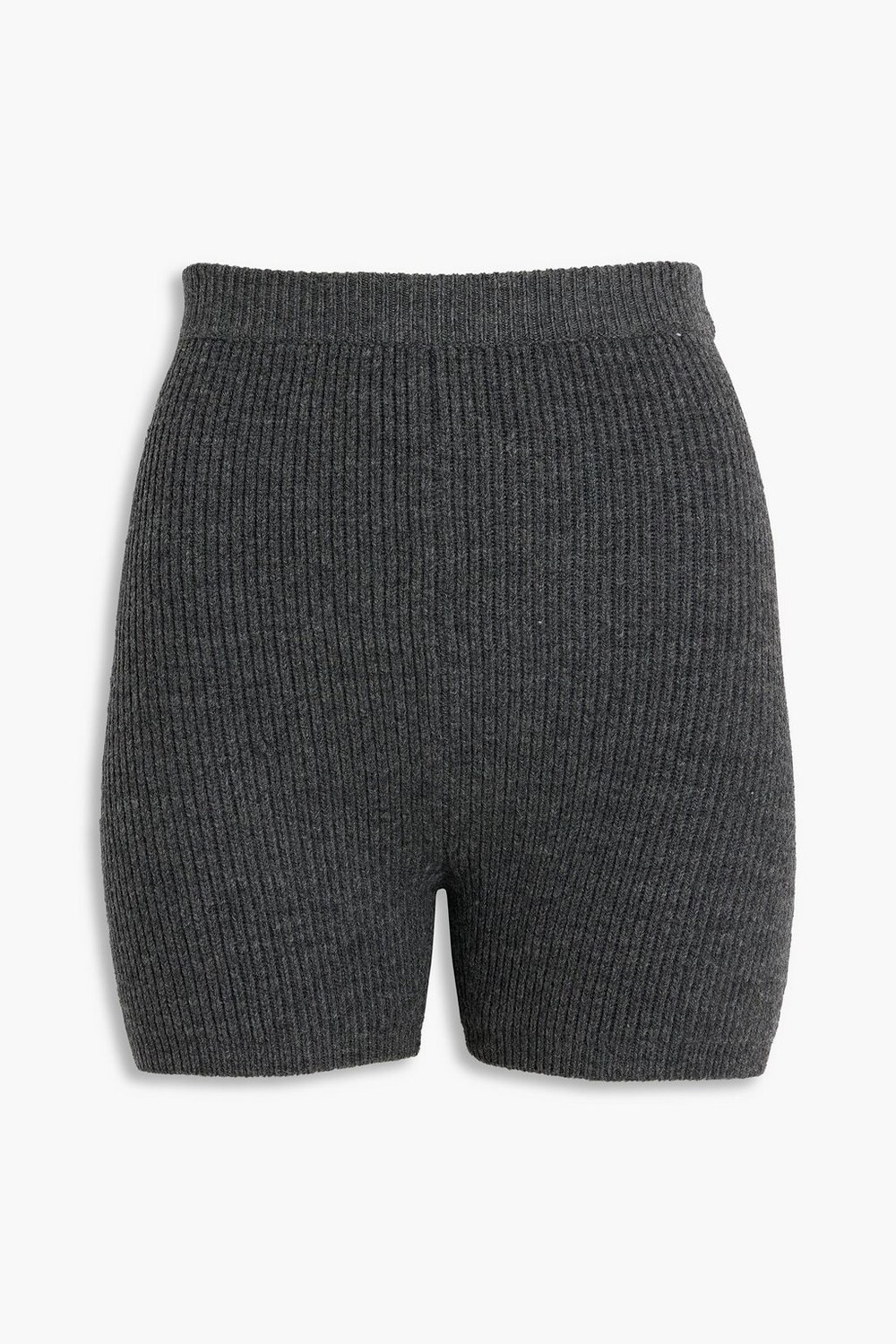 

Шорты в рубчик из смесовой шерсти ALEXANDERWANG.T, серый