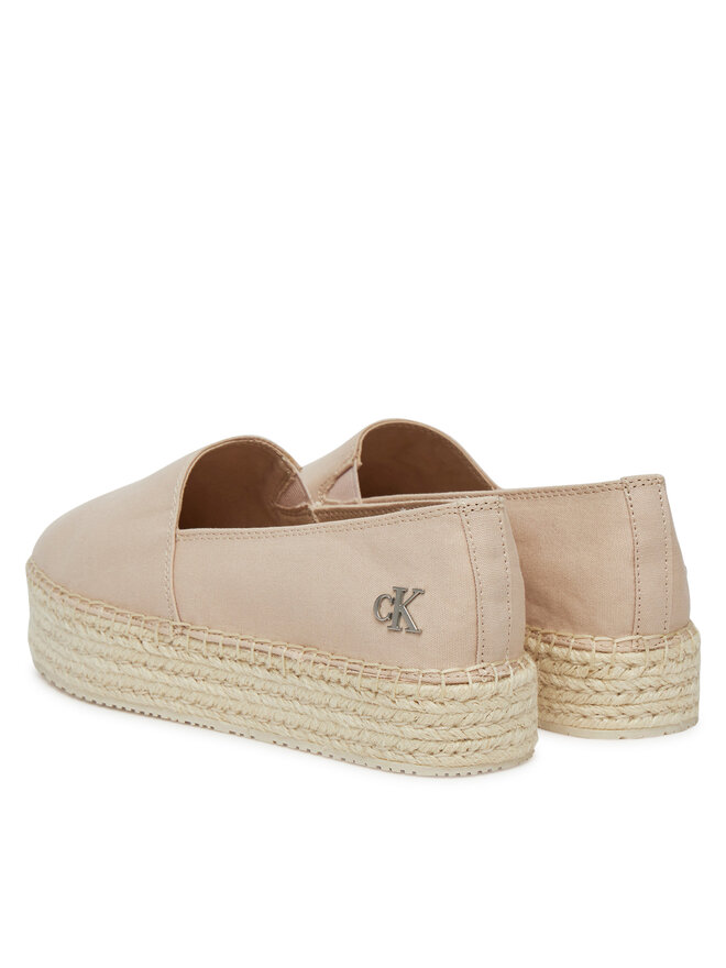 Эспадрильи Flatform Esdparille Mg/Hdw Yw0Yw01737 Calvin Klein Jeans, розовый — фото 3
