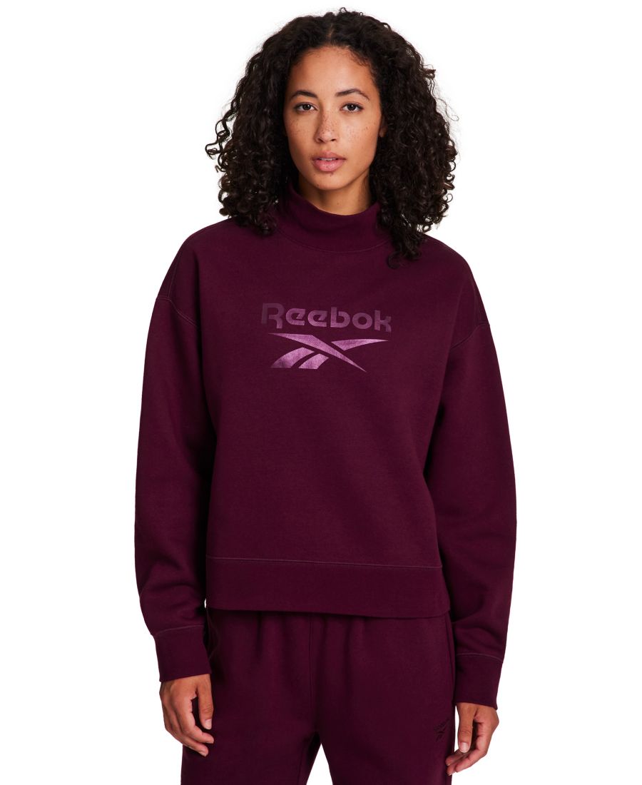 

Женская толстовка с высоким воротником Vector, размер M Reebok, Black Cherry