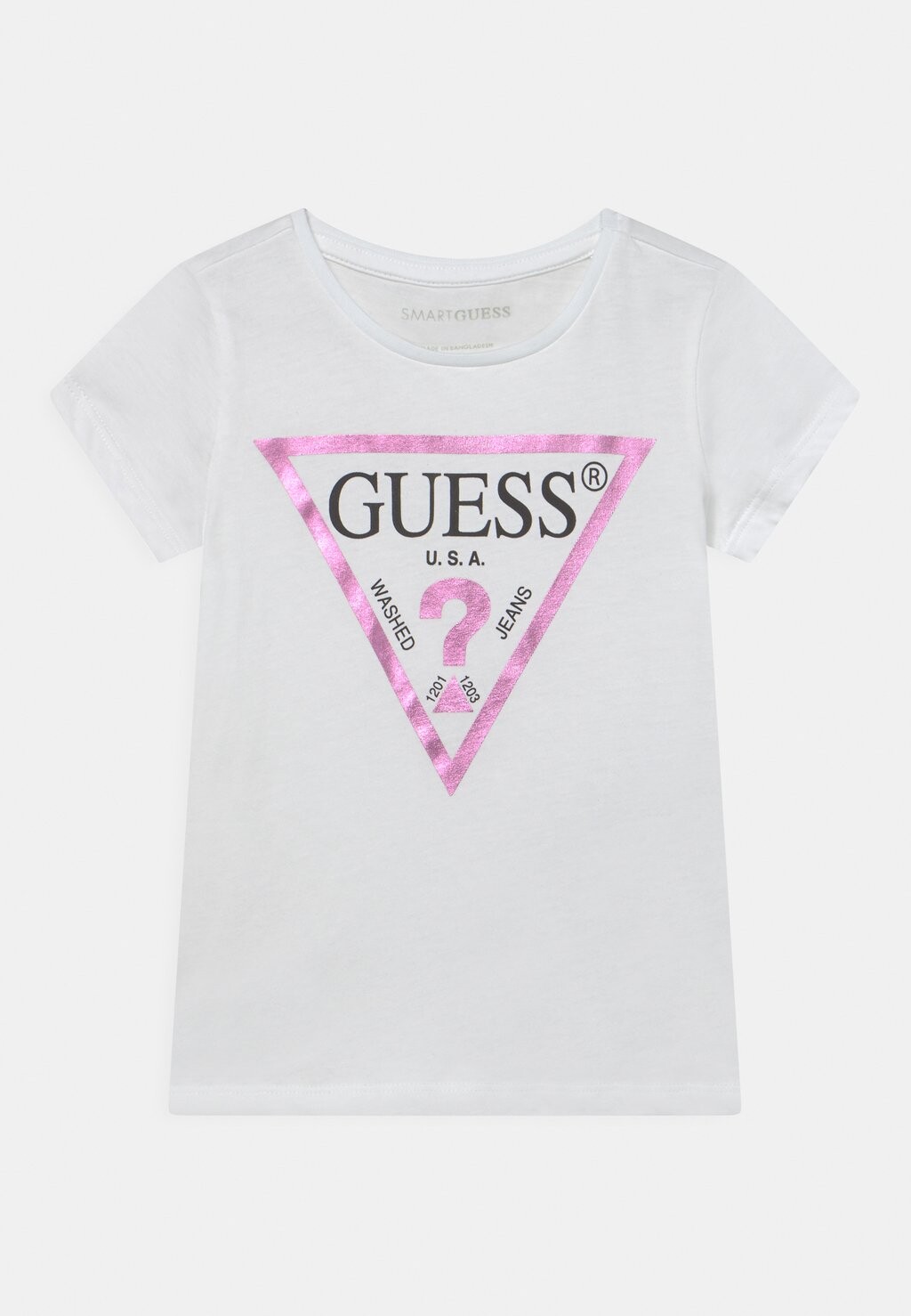 

Футболка с принтом Toddler Core Guess, цвет true white