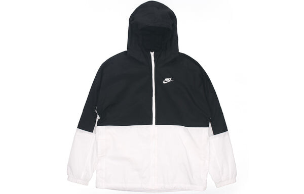 Куртка Men's Nike Casual Sports Windproof Hooded Woven Autumn Colorblock Jacket, цвет colorblock — фото 2